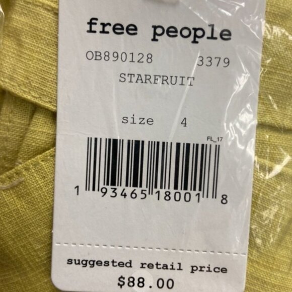 NWT Revolve Free People Everywhere You Go Shorts Size 4 New Boho Paperbag Waist - Picture 3 of 5